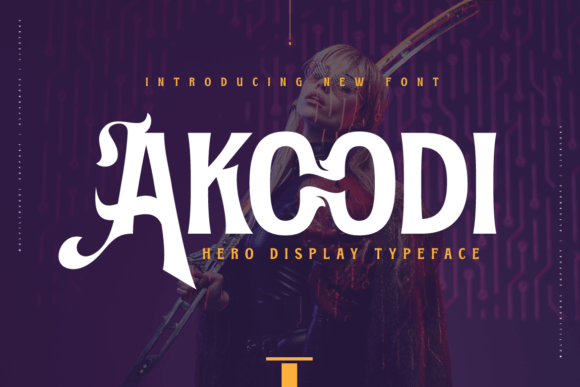 Akoodi Bold Display Font for Superhero Campaigns