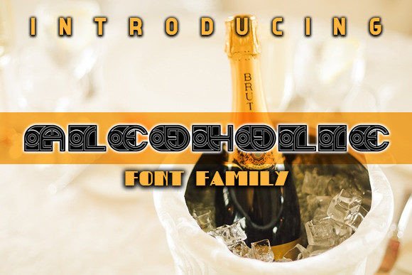 Alcoholic: A Unique Display Font for Standout Craft Projects