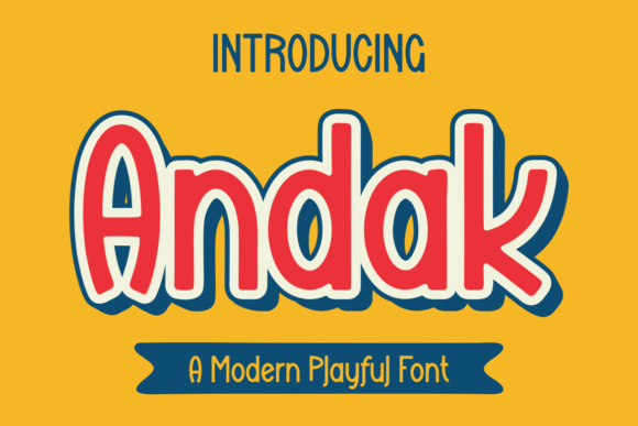 Andak: A Bold Display Font for Modern Editorial Design