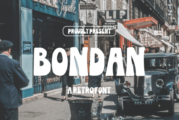 Bondan: The Bold Retro Display Font for Handmade Creators