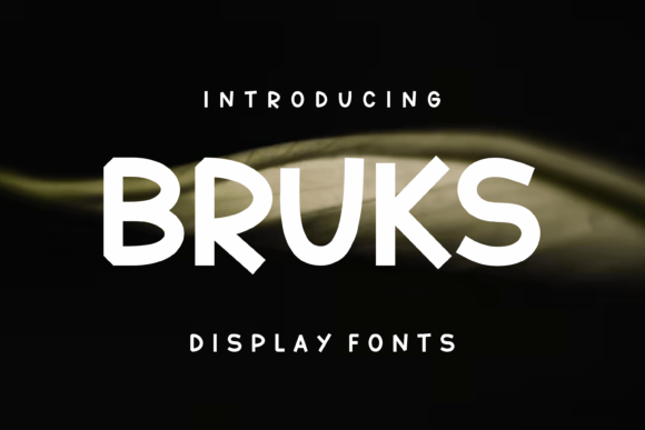 Bruks: The Modern Display Font for Handmade Creations