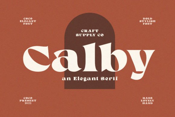 Calby: The Elegant Serif Font for Handmade Creators