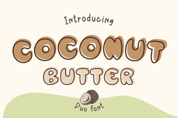 Coconut Butter Font for Handmade Creativity