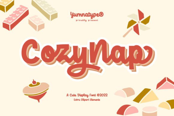 Cozy Nap: A Cute Display Font for Branding and Design