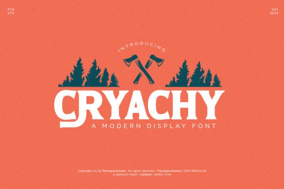 Cryachy Display Font for Bold Brand Campaigns