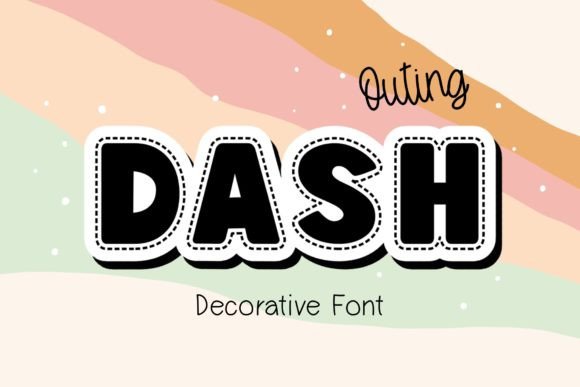 Dash Outing Font for Playful Branding Projects
