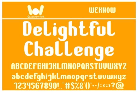 Delightful Challenge Font for Creative Projects