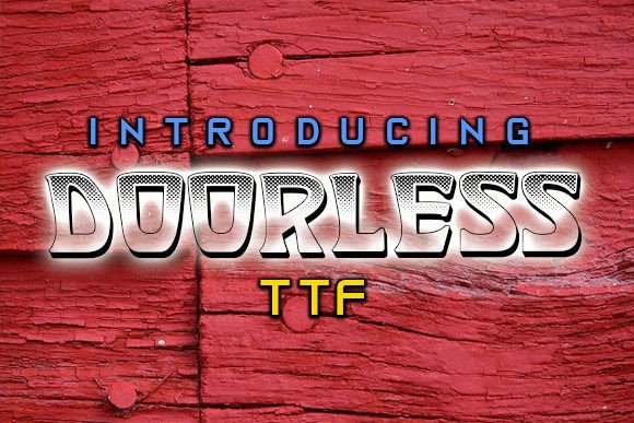 Doorless: The Retro Display Typeface for Modern Web Design