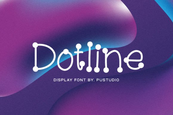 Dotline Display Font for Editorial Design