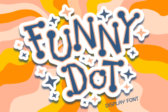 Funny Dot Font for Handmade Creations and Unique Designs