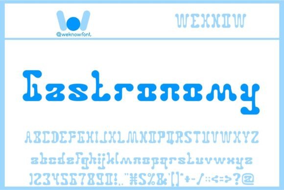 Gastronomy Font for Modern Campaign Design