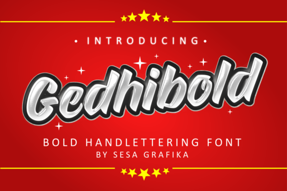 Gedhibold: The Retro Display Font for Handmade Shop Branding