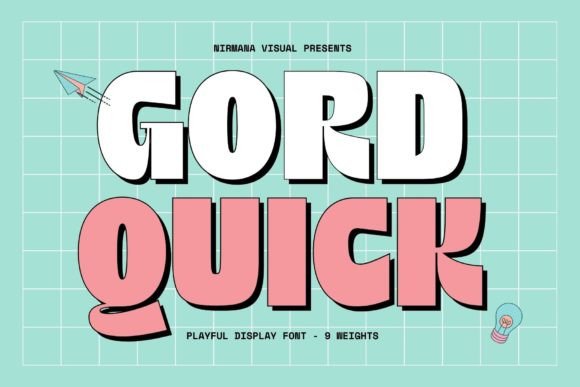 Gord Quick: Bold Display Font for Handmade Creations