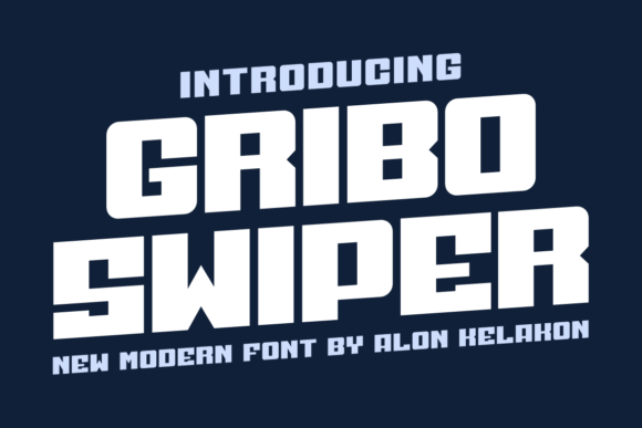 Gribo Swiper: A Modern Display Font for Creative Projects
