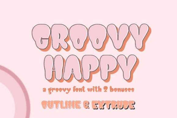 Groovy Happy Font for Playful Branding and Creative Projects