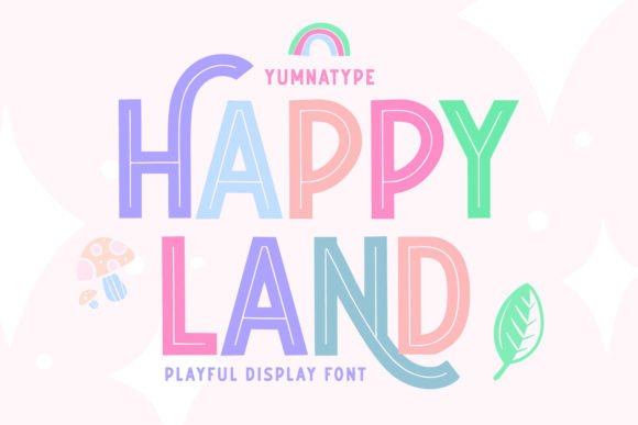 Happy Land Display Font for Editorial Design