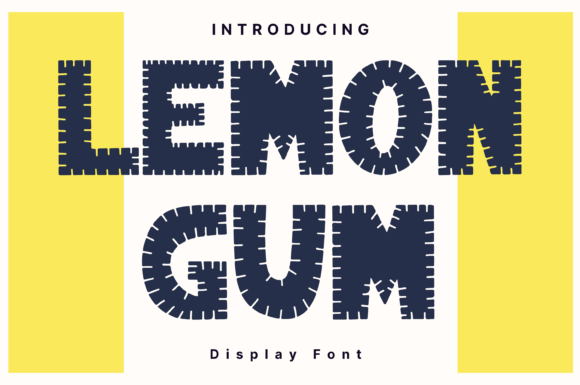 Lemon Gum: A Whimsical Display Font for Digital Creativity