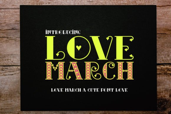 Love March Display Font for Web Design and Branding