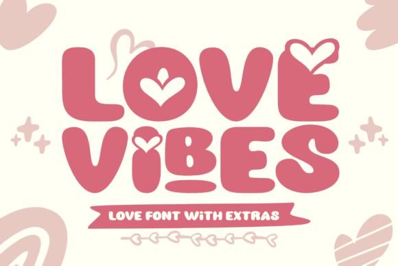 Love Vibes Font for Bold Valentine's Web Designs