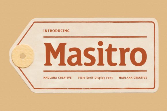 Masitro: The Rounded Flare Serif Display Font for Bold Campaigns
