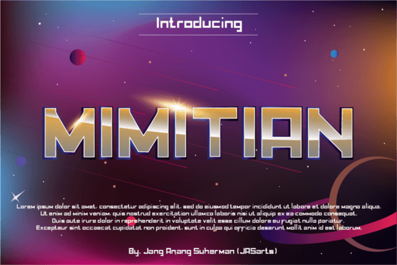 Mimitian: A Futuristic Display Font for Bold Editorial Design