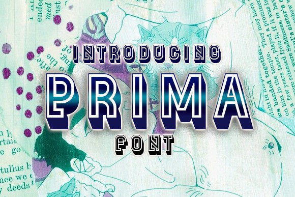 Prima: The Modern 3D Typeface for Bold Branding