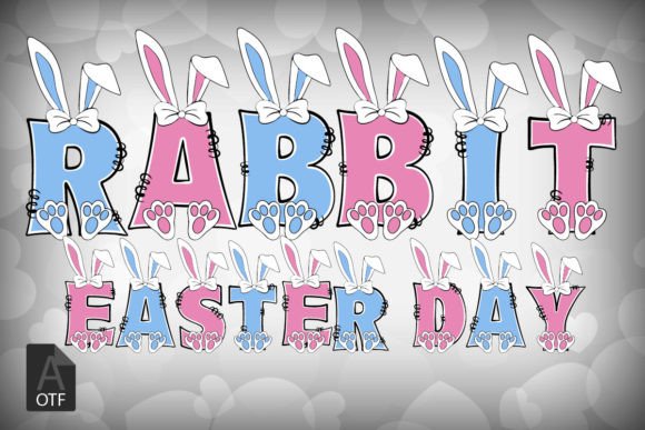 Rabbit Easter Day Font for Vibrant Editorial Designs
