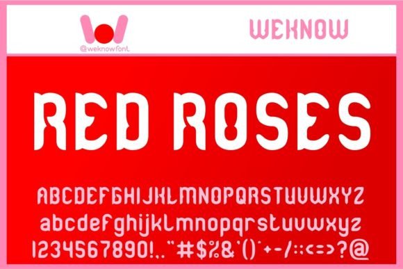 Red Roses: A Modern Gothic Display Font for Editorial Design