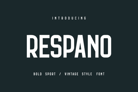 Respano – A Bold Display Font for Handmade Creations