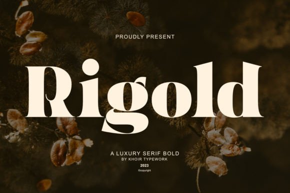 Rigold Font for Elegant Design and Branding