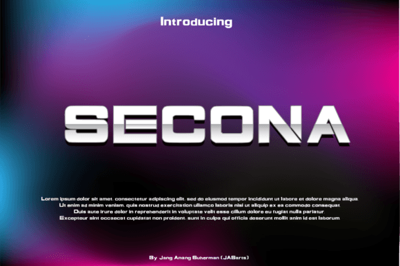 Secona: A Futuristic Display Font for Modern Editorial Design