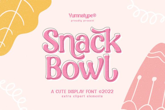 Snack Bowl: A Playful Display Font for Creative Projects