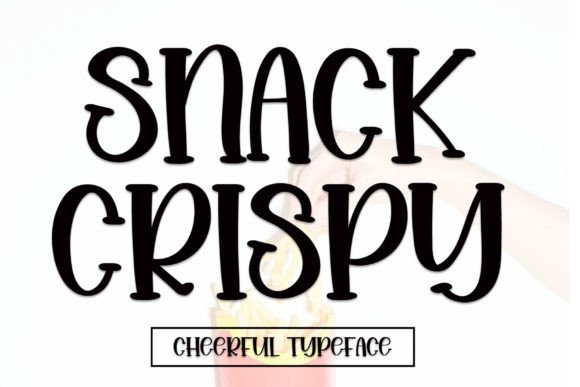Snack Crispy: A Handwritten Display Font for Creative Makers
