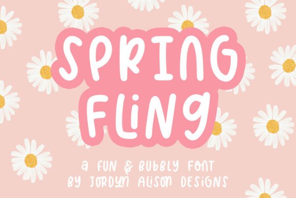 Spring Fling: A Playful Display Font for Creative Makers