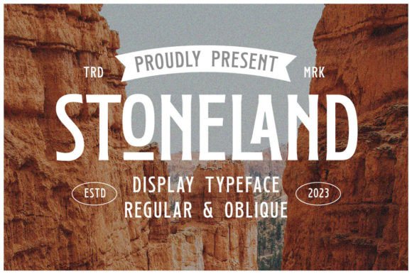 Stoneland Vintage Display Font for Timeless Branding