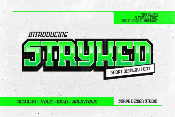 Stryked: The Bold Display Font for Modern Branding