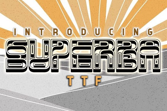 Superba: The Romantic 3D Display Font for Creative Makers