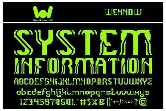 System Information: A Techno-Sci-Fi Display Font for Editorial Design