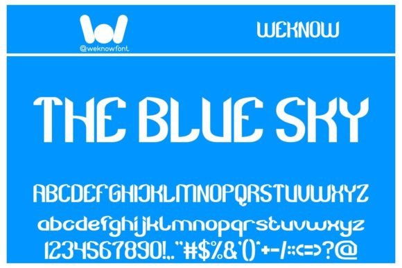 The Blue Sky Font Review and Download Guide