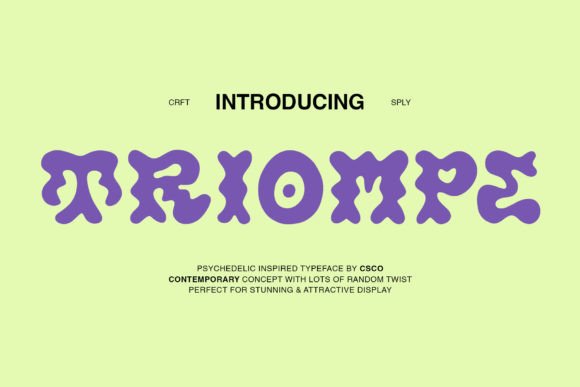 Triompe: A Bold Display Font for Standout Branding