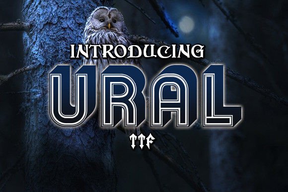 Ural: A Stylish Retro Typeface for Editorial Design