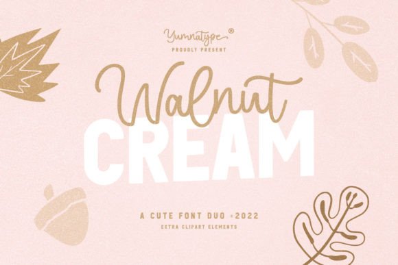 Walnut Cream Font for Elegant Branding and Design