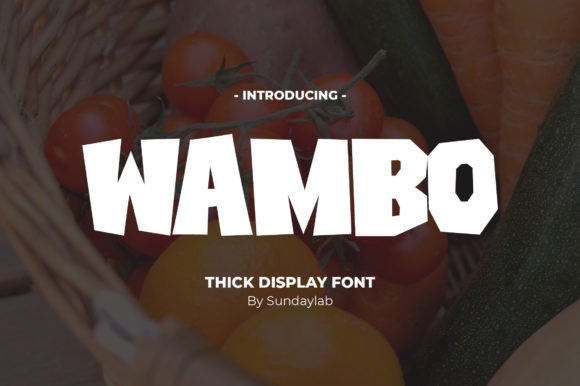 Wambo: The Bold Display Typeface for High-Impact Digital Branding